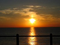 tunnel park sunset