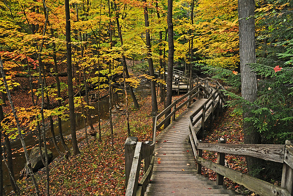 Cuyahoga National Park, Boardwalk to Bridal Veil Falls