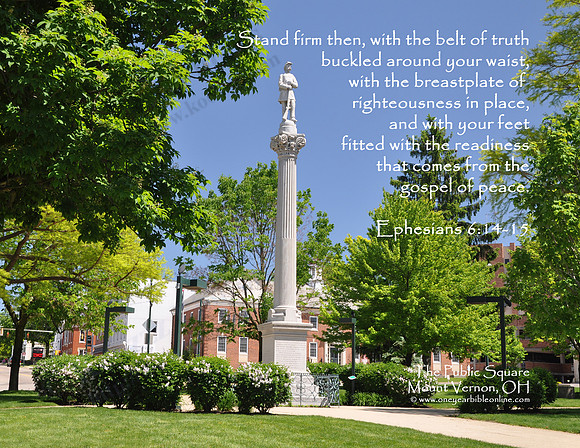 03 - The Public Square In <a href="http://www.mountvernonohio.org/" target="_blank">Mount Vernon, Ohio</a>. The memorial honors those that served during the Civil War.