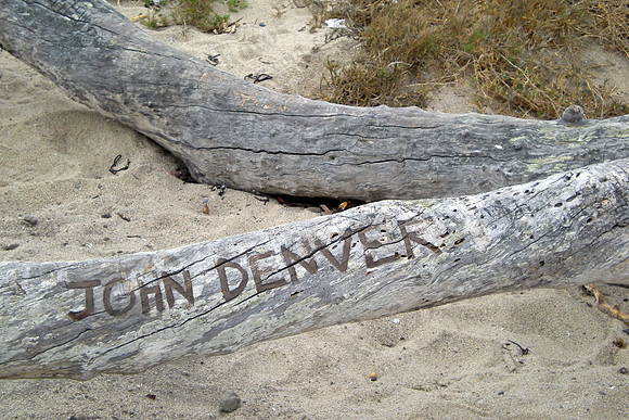 Not sure why this was on the beach at Pacific Grove, Calif. Oh yeah, he did crash his experimental plane into the bay there.