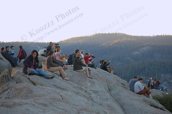 Viewing the sunset from Glacier Point, Yosemite Natl Park