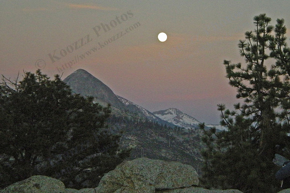 Moonrise at Glacier Point, Yosemite Natl Park