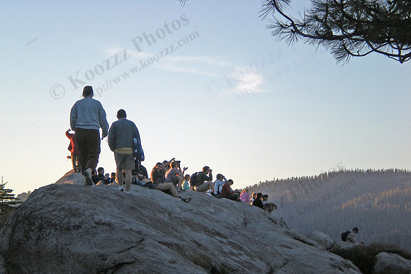 Viewing the sunset from Glacier Point, Yosemite Natl Park