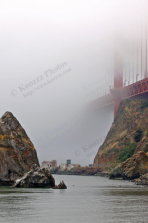 Base of the North side of the Golden Gate Bridge